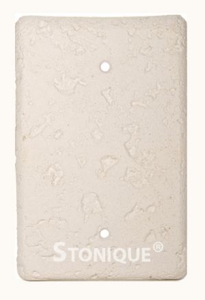 Stonique® Blank Switch Plate Cover in Linen